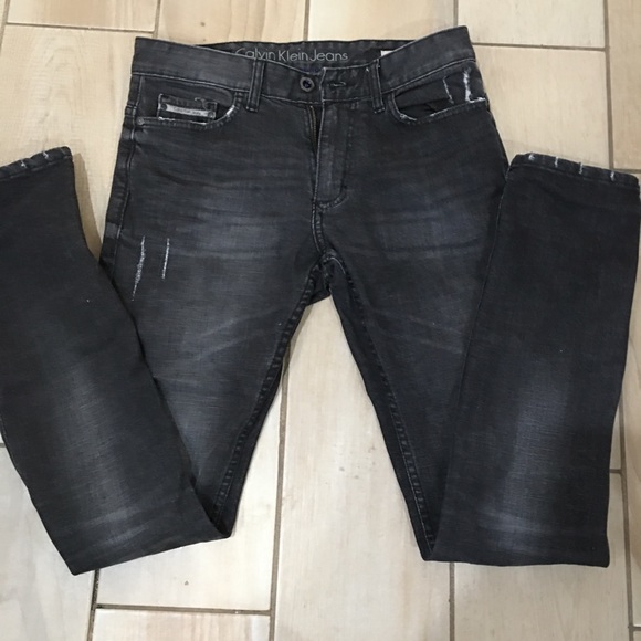 calvin klein ripped jeans mens